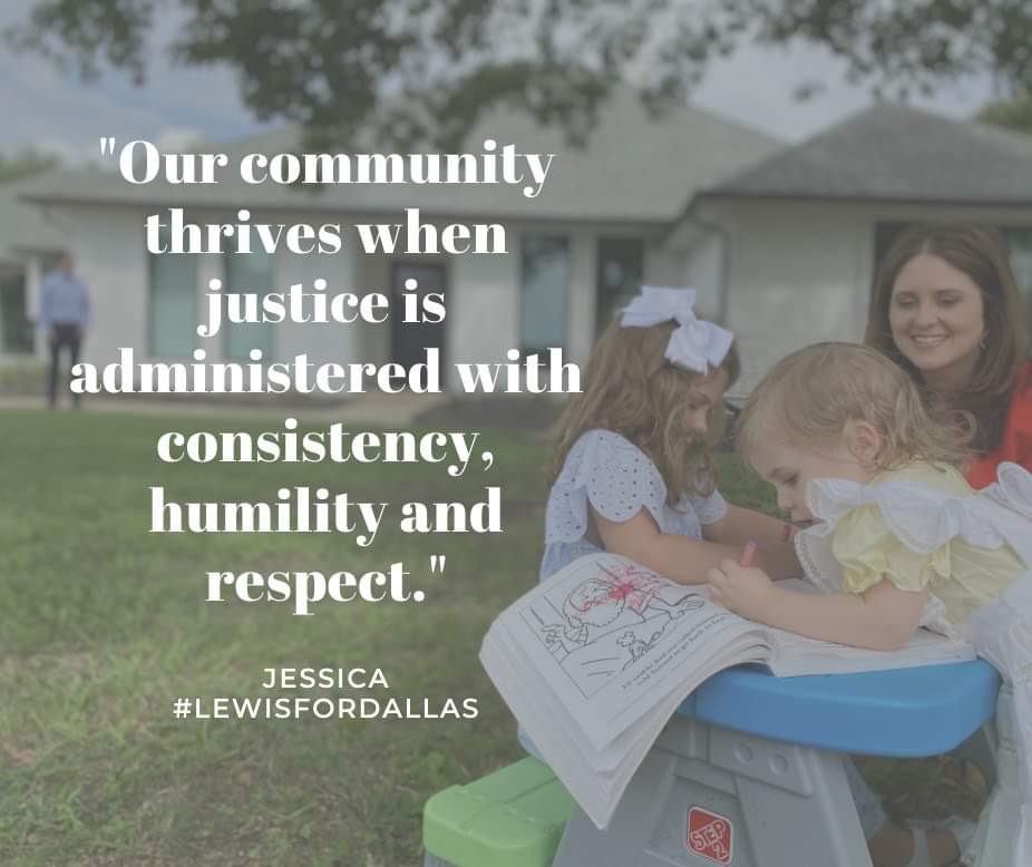 JLewisforDallas's tweet photo. As a wife and mom, I care deeply about my family and my kids’ futures. As a follower of Christ, I care about the families that make up our Dallas communities and have felt called to take a stand for them through this judicial race. Stand with us. #LewisforDallas https://t.co/fadkMFIkDG