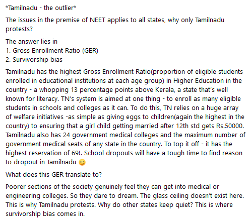 anantha's tweet photo. Daily I see someone here ask these questions - “Why does Tamilnadu alone oppose NEET, when other states don’t? Is it just politics?” 
Here is a worthy answer - https://t.co/ShGE6d1c2L
(P.S: If you are not FB, see screenshots) https://t.co/Tlv43bJDUm