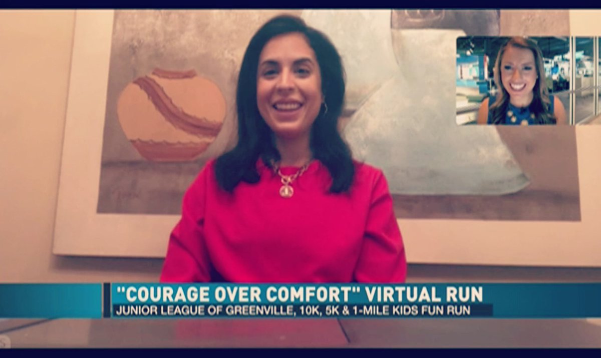Did you catch JLG president Erika Taylor on <a href="/WITN/">WITN Headlines</a> this morning with <a href="/LizBatesonTV/">Liz Bateson</a>? She did a fabulous job sharing about our Courage Over Comfort Virtual race! ❤️ It is not too late to sign up—registration continues through the end of September, so join us for this fun event 👟