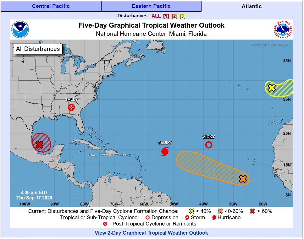 drhenz_wx's tweet image. Nearly had a tropical weather "bingo" on @NHC_Atlantic  5-day Tropical Weather Outlook...just missing a tropical storm, darn...🤣#weatherhumor nhc.noaa.gov/gtwo.php?basin…