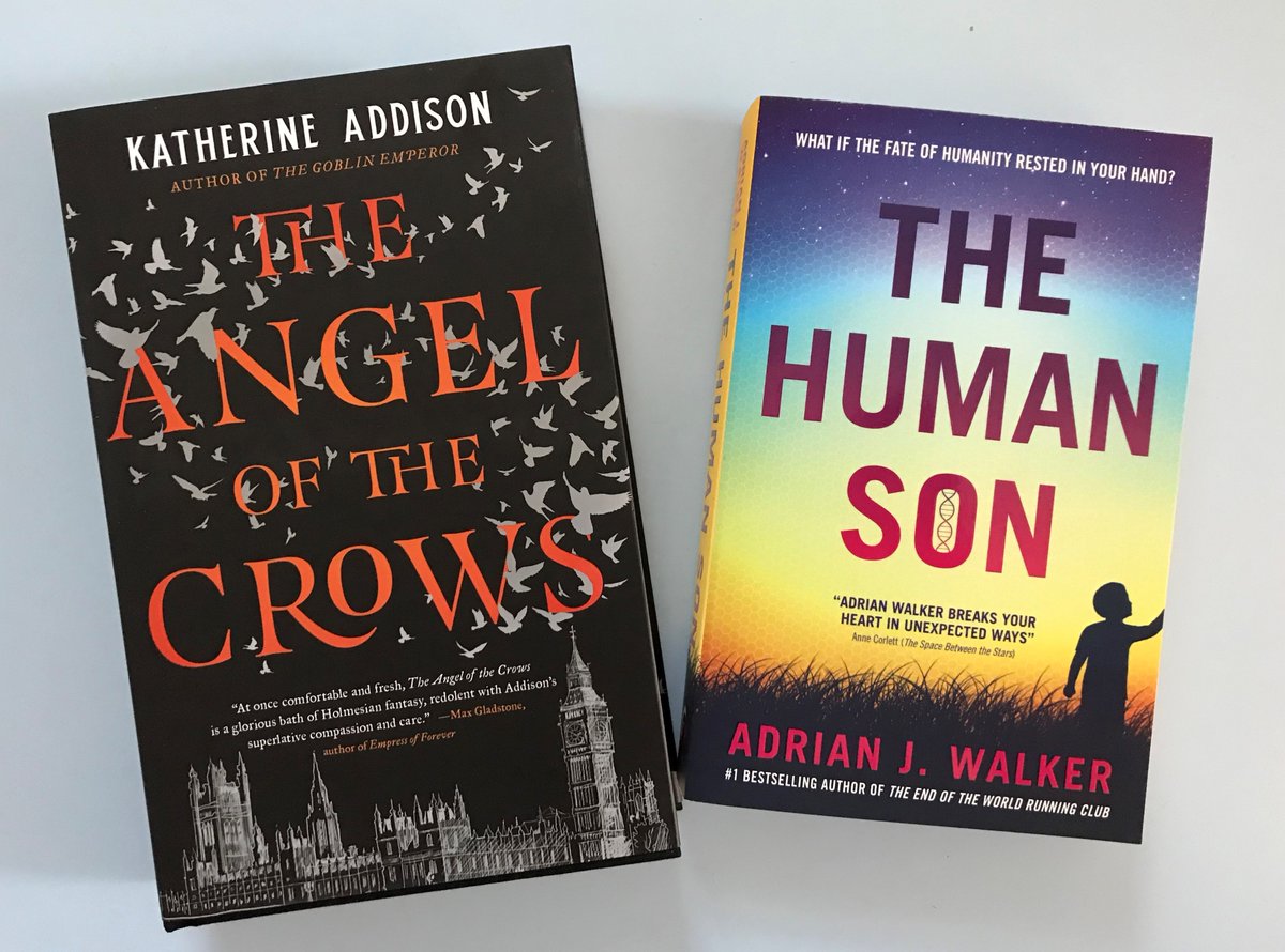 Solarisbooks's tweet image. To celebrate the UK publication of THE HUMAN SON by Adrian J. Walker and THE ANGEL OF THE CROWS by Katherine Addison we’re giving away a copy of each to three lucky winners!
To enter:
⭐️ Follow us
⭐️ Retweet
⭐️ Tag a friend who loves books
Competition ends 30 Sept 2020, UK only.
