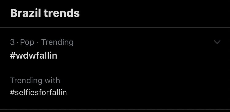 WhyDontWeBRA's tweet photo. #3 Brazil trends 💥

Can't wait for #WDWFALLIN https://t.co/aASlaBSnzX