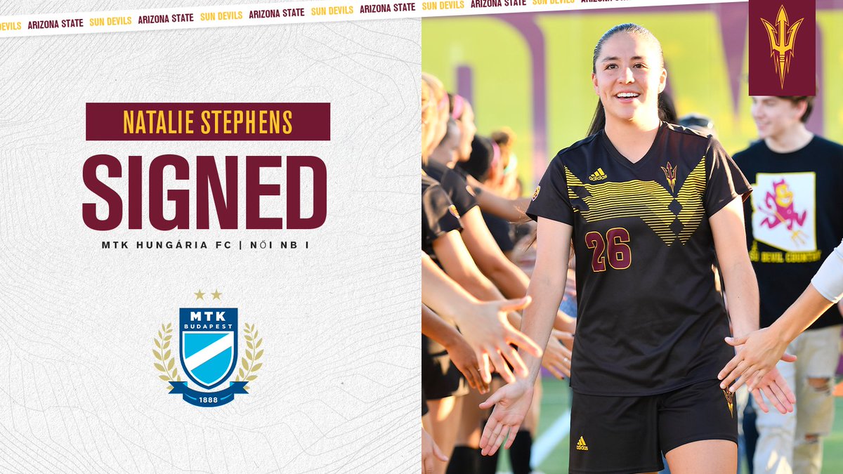 SunDevilSoccer's tweet image. Congrats to our 2018 grad and #SunDevilForLife, Natalie Stephens, who inked a deal to become a #ProDevil! ✍️