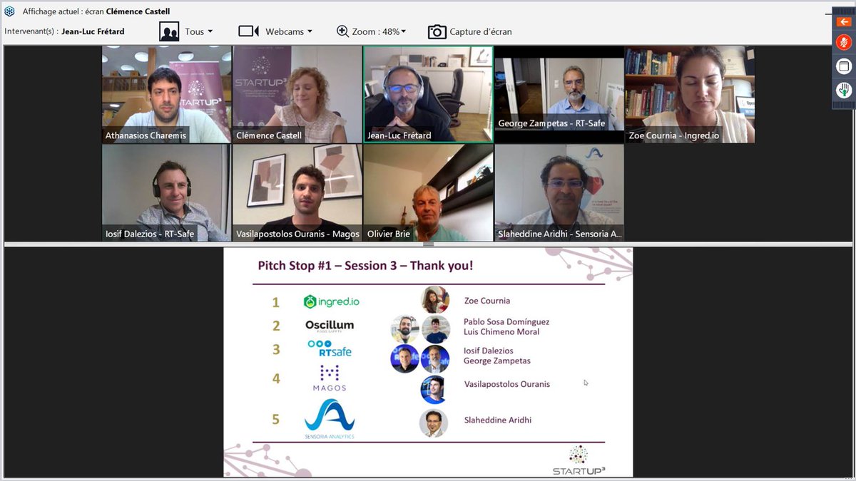 3rd <a href="/STARTUP3_EU/">STARTUP3</a> #Pitch Stop #1 session today with <a href="/ingredio/">ingred.io</a> <a href="/OscillumBiotech/">Oscillum</a> @rtsafe #Magos #Sensoria_Analytics
Congrats guys!
@Pole_SCS <a href="/SHolaup/">HOLA'UP Startup Studio</a> <a href="/EKTgr/">ΕΚΤ</a>