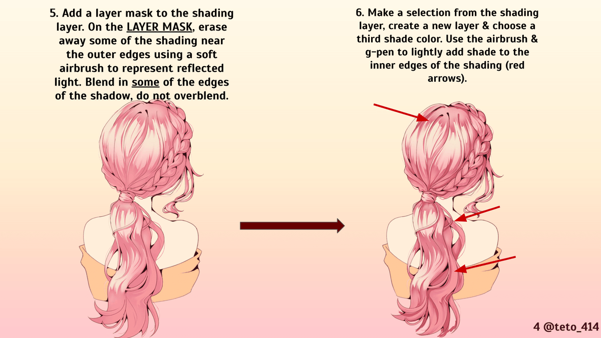 TUTORIAL] How to Color Anime Hair! 