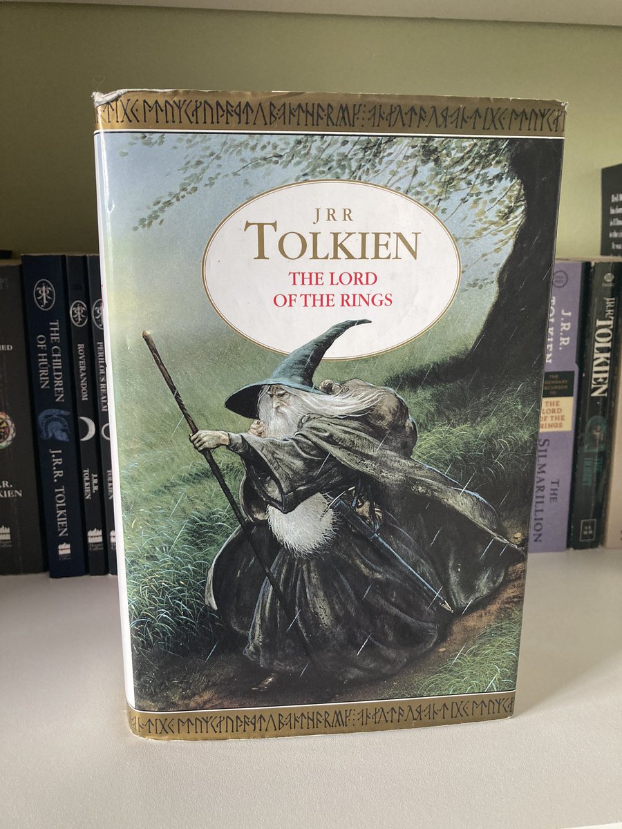  #TolkienEveryday Day 541994 all in one copy of Lord of the Rings with cover illustration by John Howe