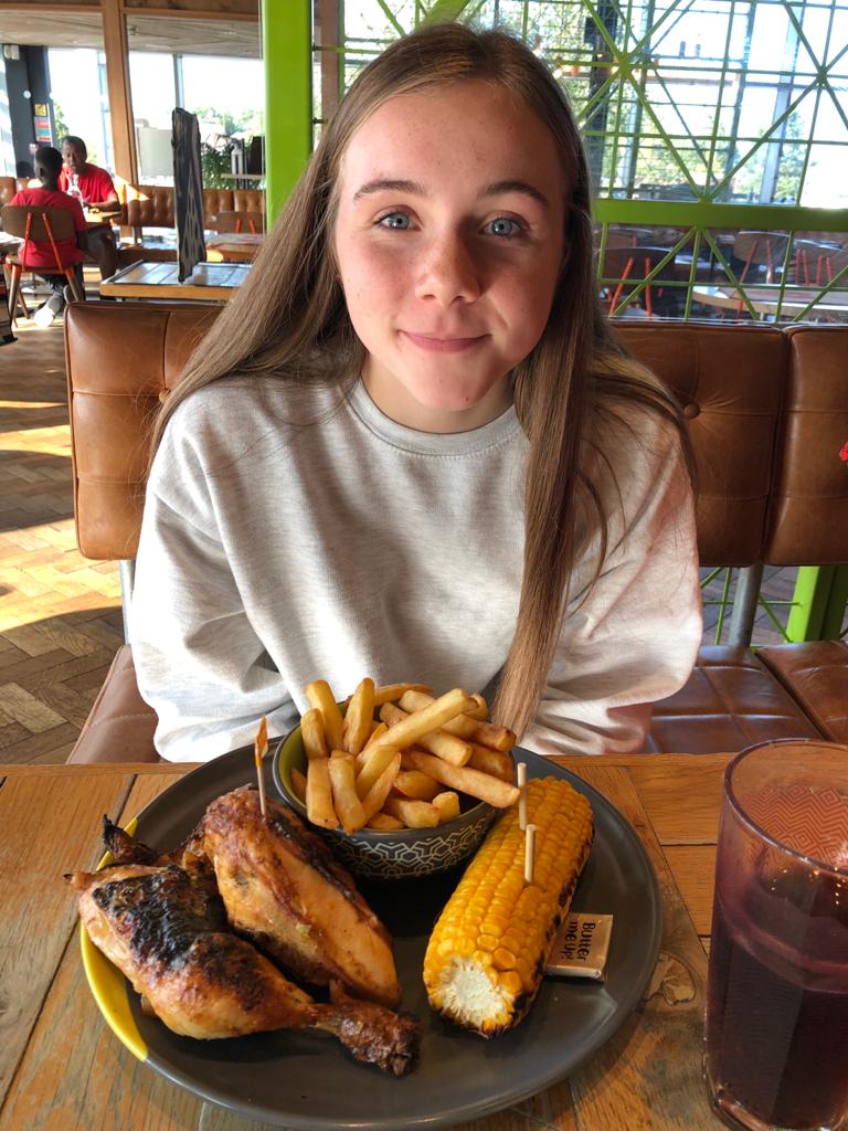 bisher247's tweet photo. Nandos for 14th birthday! @NandosUK #nandos #halfchicken #piripirichips #birthday #14 https://t.co/t06sNbgi0l