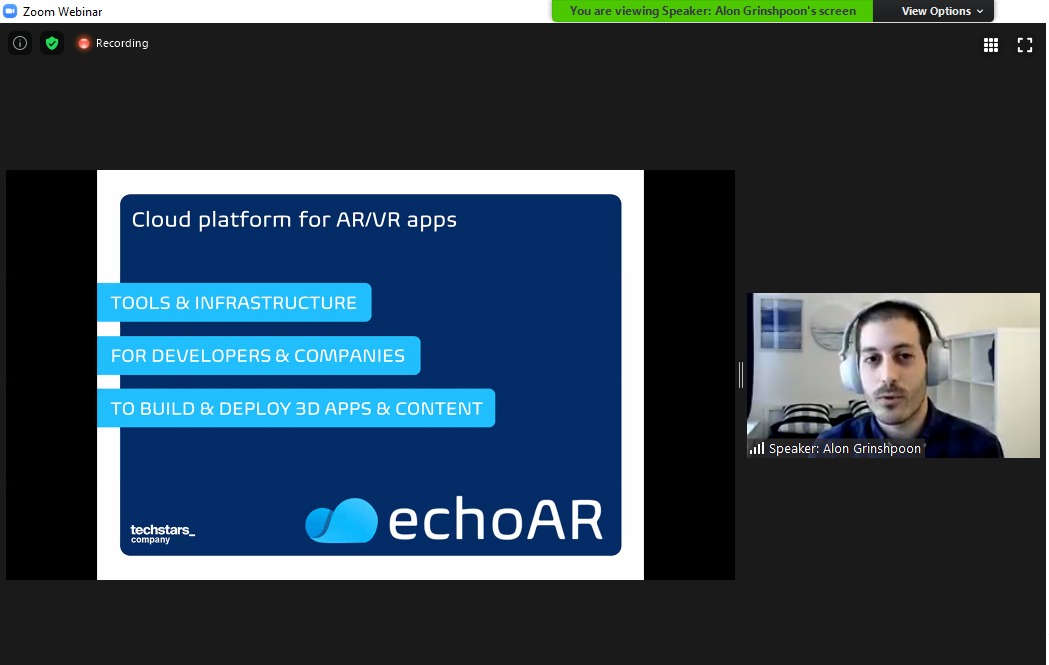 GlobalStartupE's tweet image. Speaking now at the 2nd edition of #VRtechsummit is Alon Grinshpoon on the topic "Cloud Platforms for VR/AR Apps".

***Click on the link to join 1000 digital delegates and be part of this iconic program via lnkd.in/dUvkJPc
#VRtechsummit #globalstartupecosystem