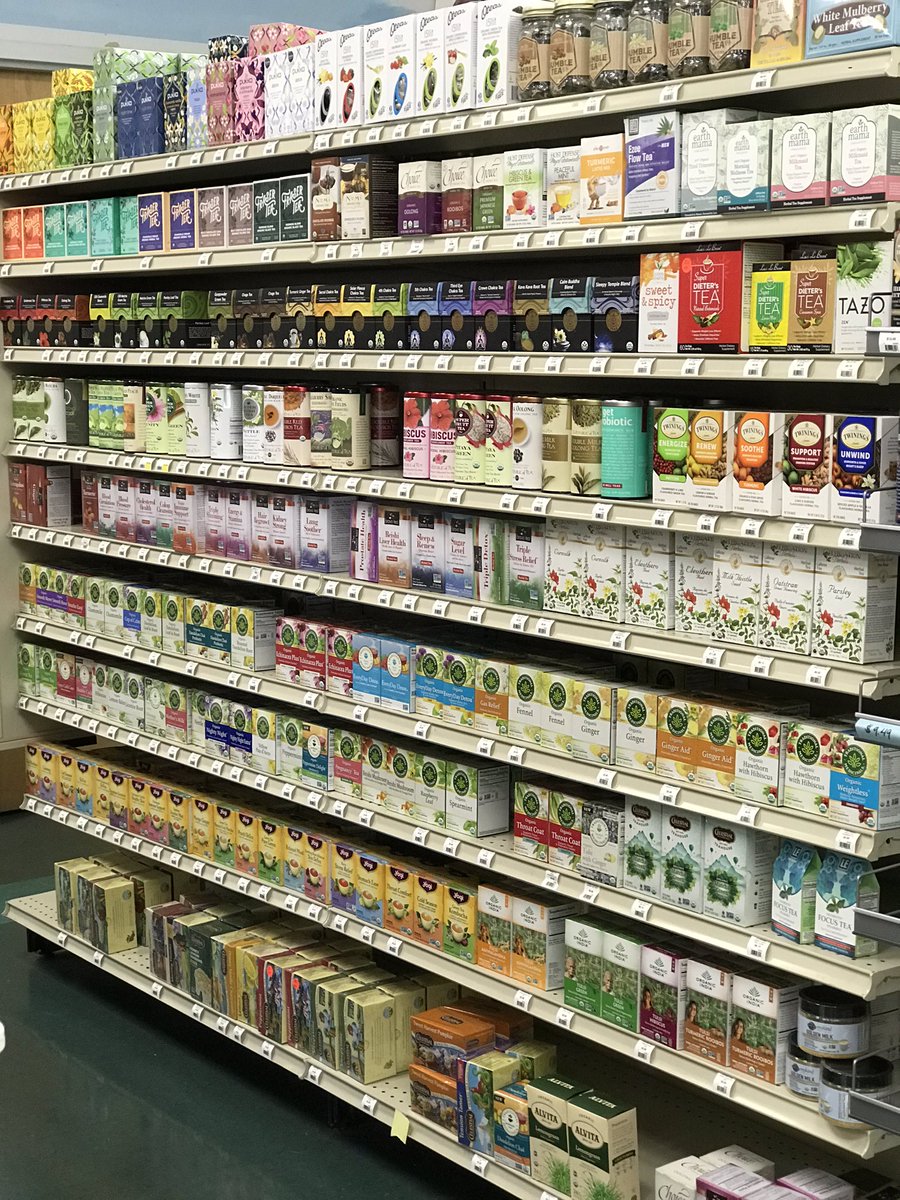 SusansNatWorld's tweet photo. Fall is right around the corner &amp; what better time than now to stock up on your favorite tea! Everyone enjoys a warm cup of peppermint tea on a chilly morning, we sure do here at SNW! 🍁 we’re open 10-8pm all week long, 10-6 on Saturday &amp; noon-5 on Sunday! https://t.co/lqxbPNYbK5