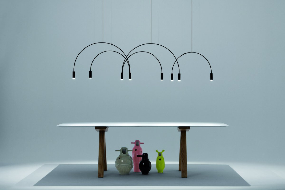 MueblesNieto's tweet photo. #LamparaColgante R.M.
Lámpara de hierro. 
Brazos arqueados con cabezas cilíndricas de aluminio y difusores de lentes acrílicos.
Leds incorporados de fácil sustitución. 
Disponible en tienda.
#LamparaDeTecho
#IluminacionMueblesNieto
#IkeIluminacion https://t.co/7SrEj3j5Qu https://t.co/21OrOAVi01