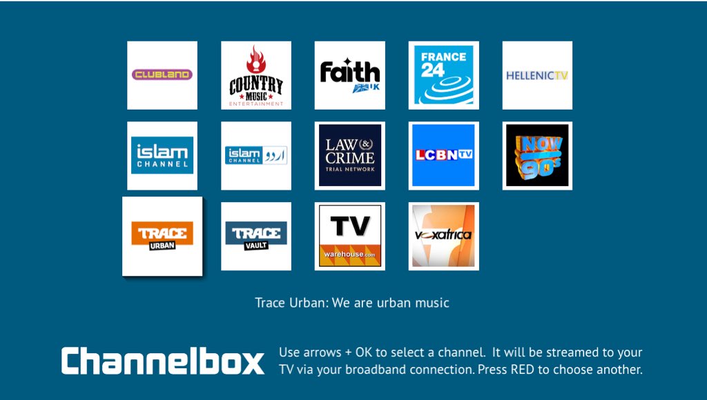 ChannelboxTV's tweet photo. Check out the amazing line up we gathered for you in one year @FreeviewTV 271 @clubland @CMusicEnt @MyFaithTv @FRANCE24 @HELLENICTV @Islamchannel @IslamUrduUK @LawCrimeNetwork @voxafricauk @TraceUrban_UK @TVWarehouseUK @NOWMusicTV_ https://t.co/1DmdeITSG5