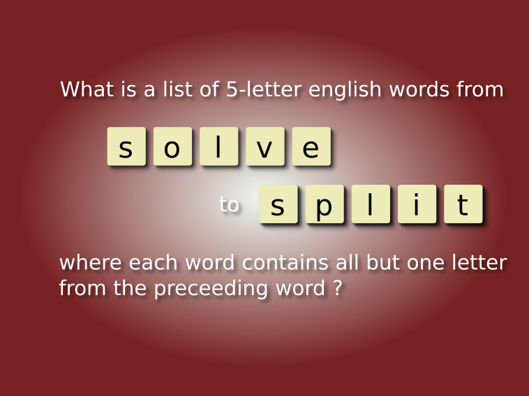 blanagram's tweet photo. Find the series of 5-letter blanagrams from "solve" to "split".
Solve many other levels in Blanagram for Android!
https://t.co/spfS9ryPWs

RT to get the solution

 #android #quizz #english https://t.co/Unfz5nfXj0