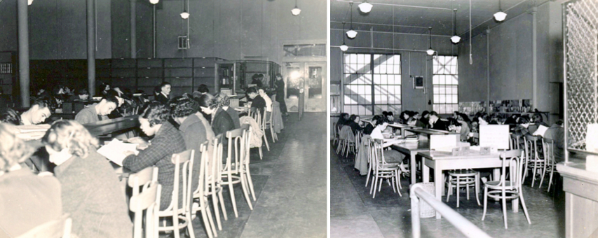 sfstatelibrary's tweet photo. #tbt to SF State students study in the library at the Buchanan Campus in 1930. The physical location of SF State library might change over the years, but the pursuit of academic excellence by #sfgators always remains the same! https://t.co/TfJgvxQbBL