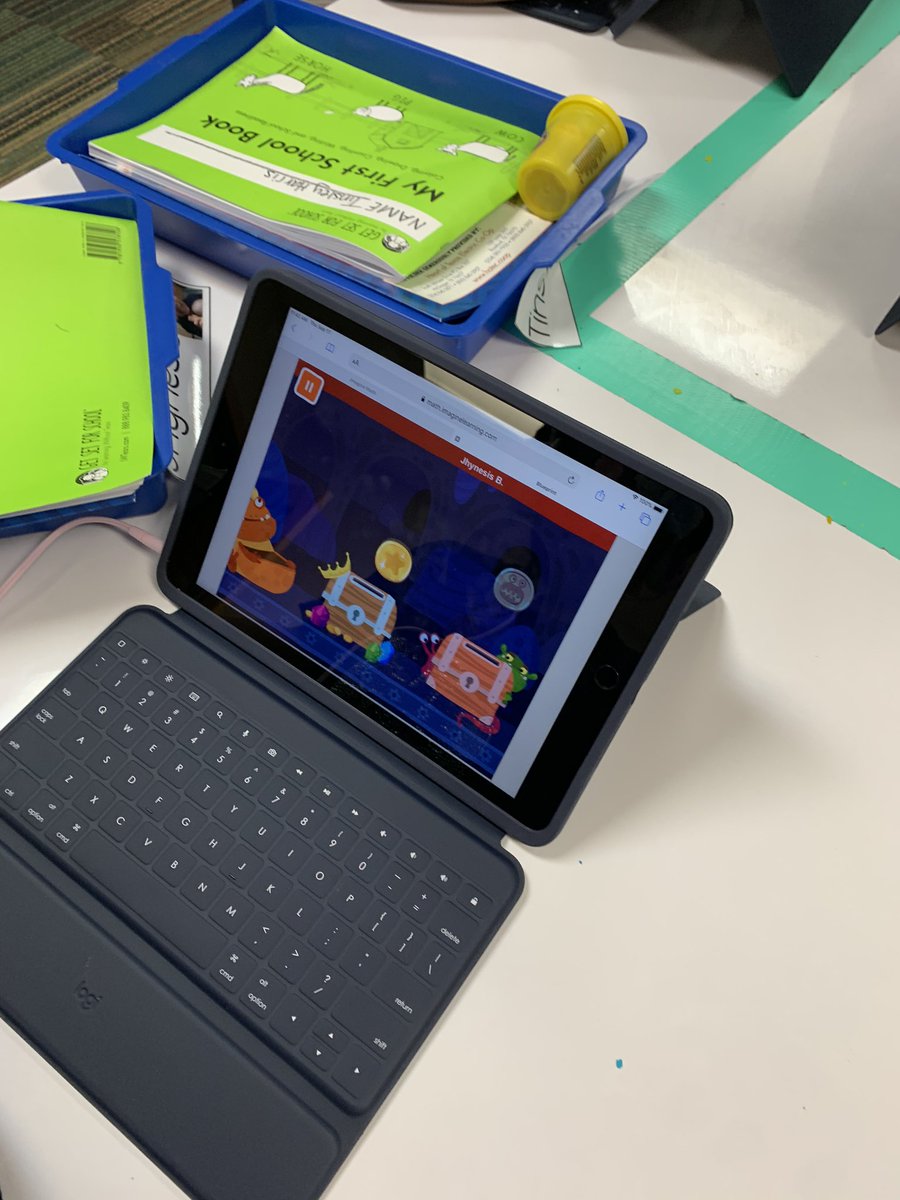 MrsBennettCCE's tweet photo. We love individualized learning that happens with @ImagineLearning in Pre-K! It’s our favorite math app! The students go at their own pace and lessons are made based on what they need! https://t.co/cSR0JKvVLb