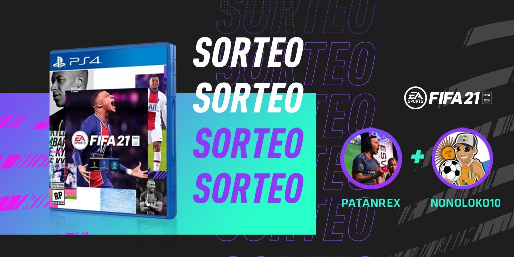 ¡LLEVATE UN FIFA 21! 

▶️ RT y ❤️!
▶️ Debes seguir a <a href="/PatanRex/">Patán</a> y @nonoloko10 
▶️ Etiquetar a 2 amigos
▶️ Comentar cuál va a ser el jugador más chetado de FIFA 21.

Visitanos en Instagram para doble chance!

El 1 de Octubre conoceremos al ganador!