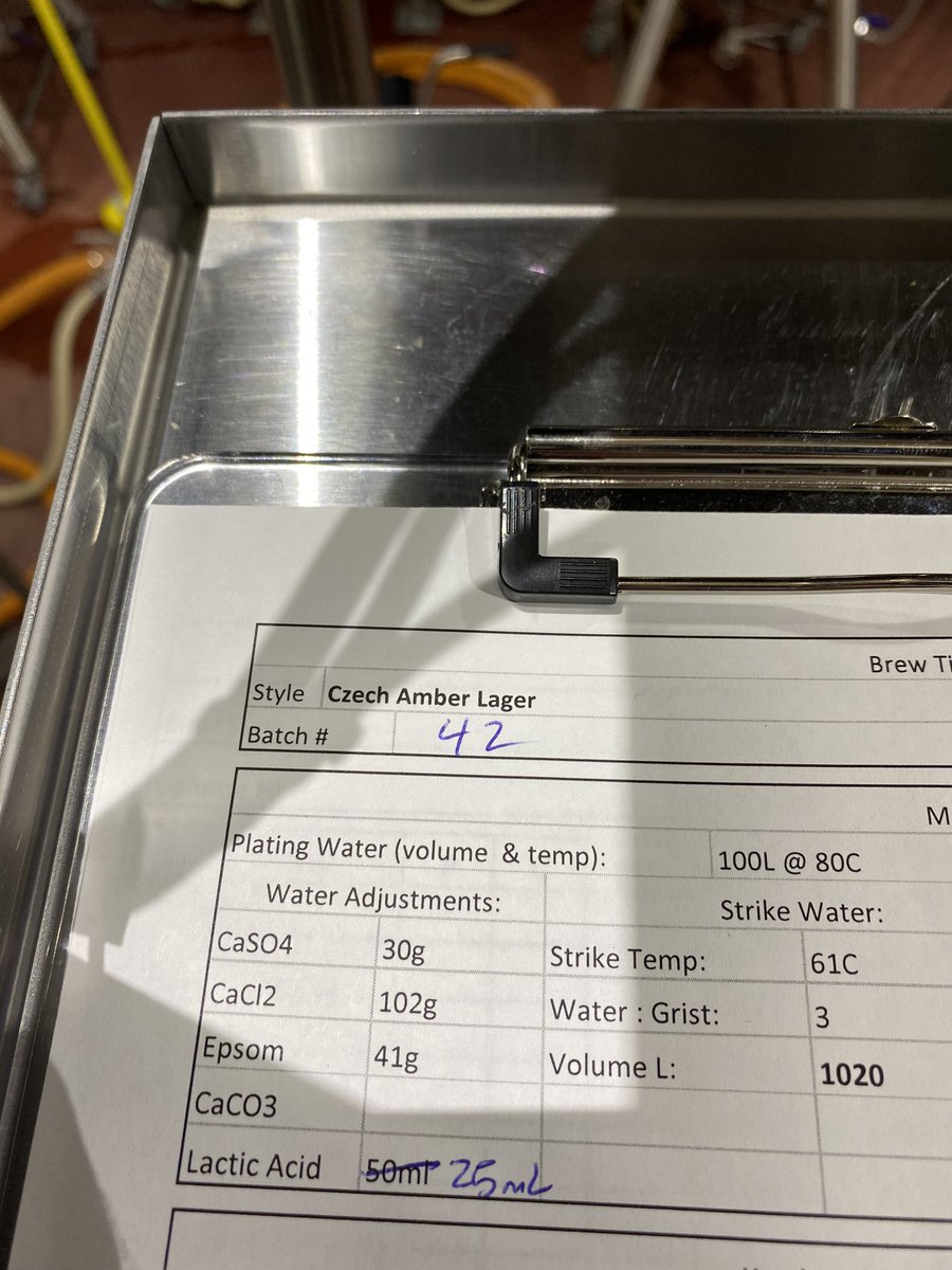 eajohnson14's tweet photo. Today’s brew (and a bonus water profile for you nerds out there) https://t.co/vWujD03N8e