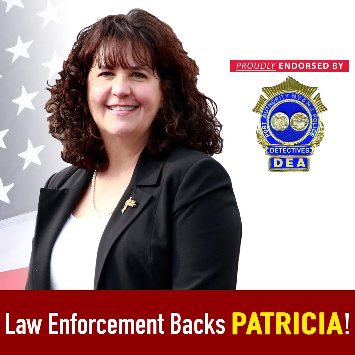 .@patricia4assemb endorsed by the Detectives Endowment Association <a href="/PAPD911/">Port Authority PBA</a>.