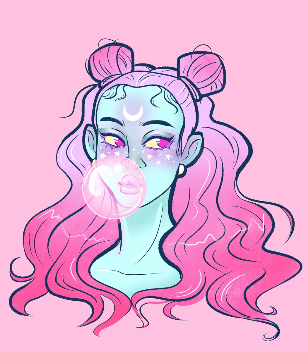 kristarts's tweet photo. Really digging vibrant colours ! 🛸👽👄 https://t.co/Ow9cjPSI5n