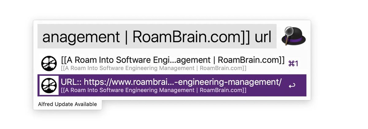 When the content of the block is a URL – ENTER will go to that URL insteadNow you can use Roam as your bookmark manager
