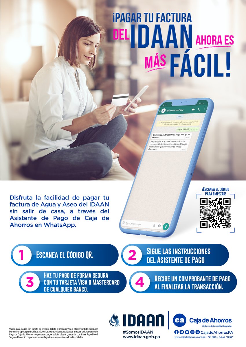 Les ofrecemos nuevas formas para realizar sus trámites a través de WhatsApp 💁‍♀️📱🙋‍♂️ ¡Ahora es más fácil! Escanea el código QR o ingresa a bit.ly/2Nmfyx6
