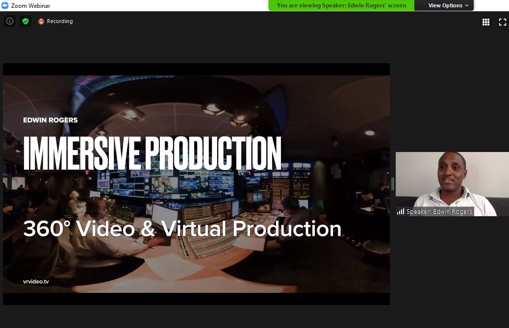 GlobalStartupE's tweet image. Ongoing now at the second edition of the annual #VRtechsummit is our speaker - Edwin Rogers speaking on Immersive Production using VR.

***Join 1000 digital delegates and be part of this iconic program via lnkd.in/dUvkJPc #VRtechsummit #globalstartupecosystem