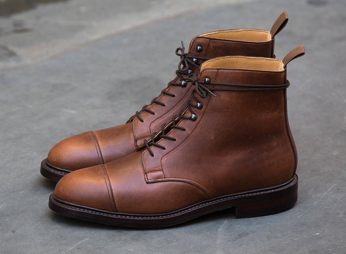 Crockett and Jones Coniston Boot Teak oild dark Skyvaletshoes.com #crockettandjones  #stichdown #madetobeworn##tichoblancoshoes #menstyleguide #washingtondc #goodyearwelt #styleblogger  #horween #artisanshoes #selvedgedenim  #klinebrett #saphirpolish #khleather