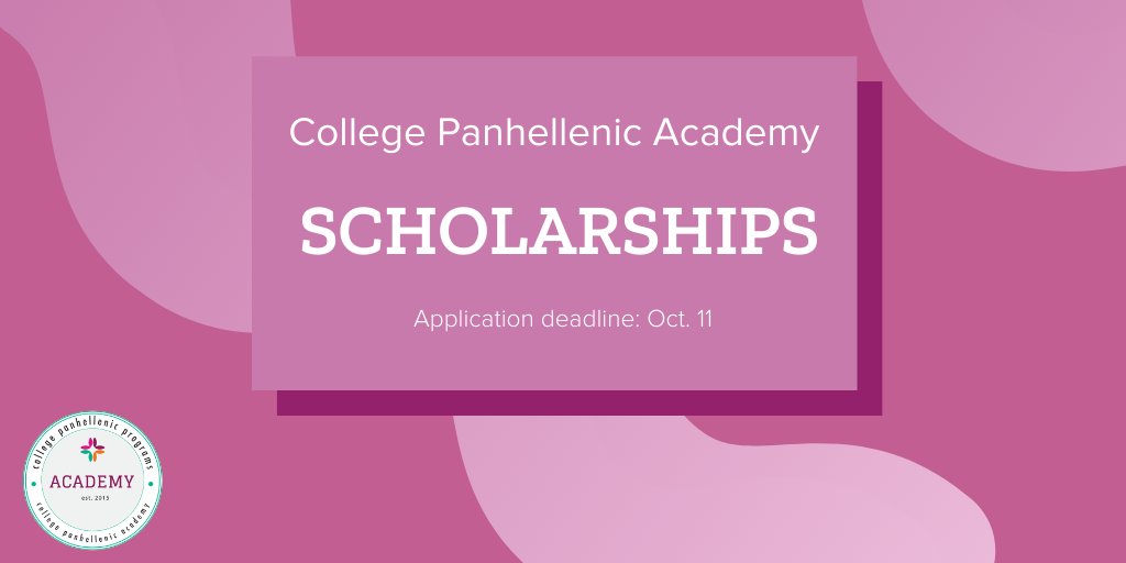 Thinking about attending College Panhellenic Academy? Thanks to a generous donation from <a href="/ztafraternity/">Zeta Tau Alpha</a>, NPC is offering scholarships to cover the registration cost. ⁠
Apply here:l8r.it/3ih1