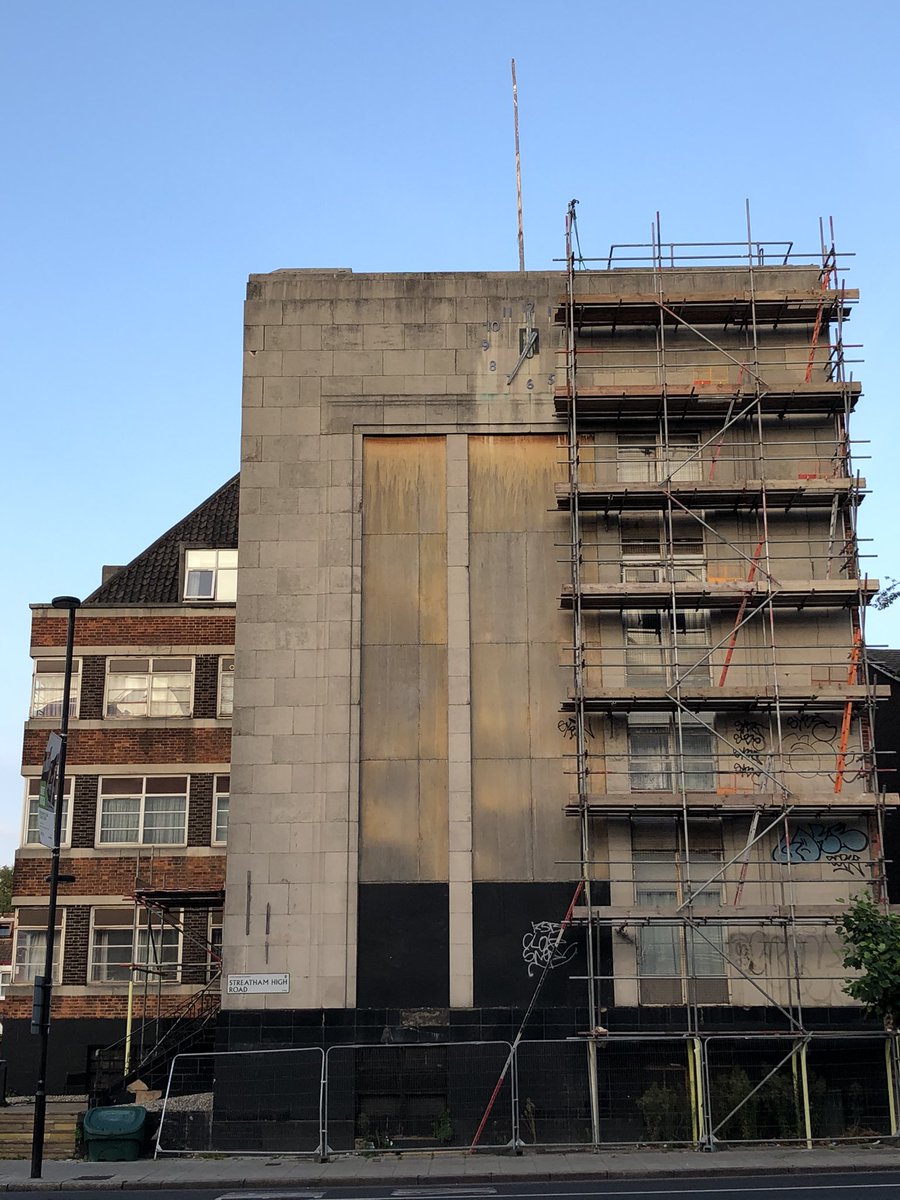 This in Streatham is in terrible shape but look at the remains of that Art Deco clock &ndash; bei  Tesco Extra