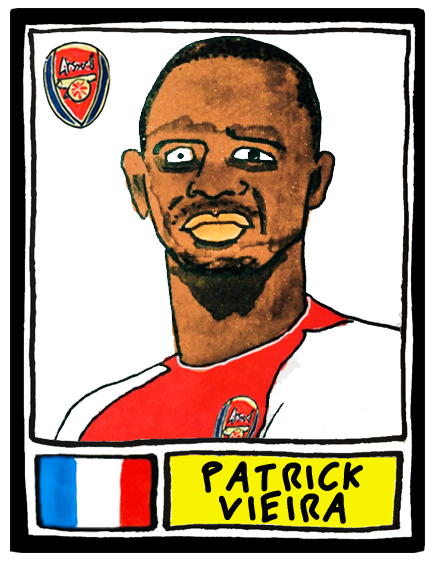 24 years to the day since Patrick Vieira made his Arsenal debut. Here he is looking absolutely okay.