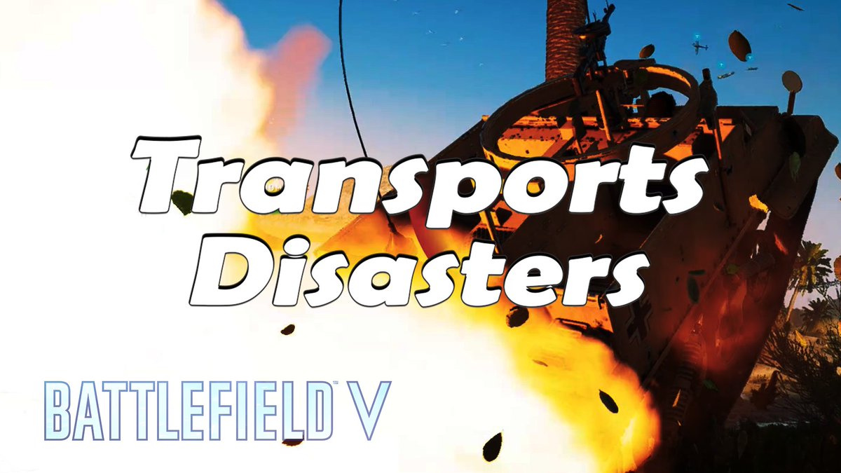 Racheljoseph65's tweet photo. #BattlefieldV 10 Transports. 10 Disasters. 🚜
General Info on 10 different BFV Transports alongside my unique set of driving skills💥🤕 
Watch Video: https://t.co/nnTpnvA5aX https://t.co/YKlNLAdvYX