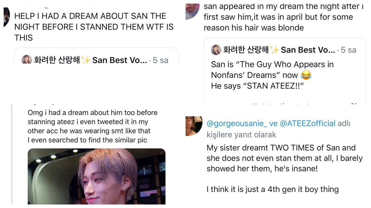 More comments abt San appears in nonfans’ dreams~He works so hard even in dreams.He’s not only an artist but also a student, judo instructor& even an Uber driverDon’t be upset about him doesn’t appear in your dreams. It Boy is so busy collecting new fans.I’m so proud of him