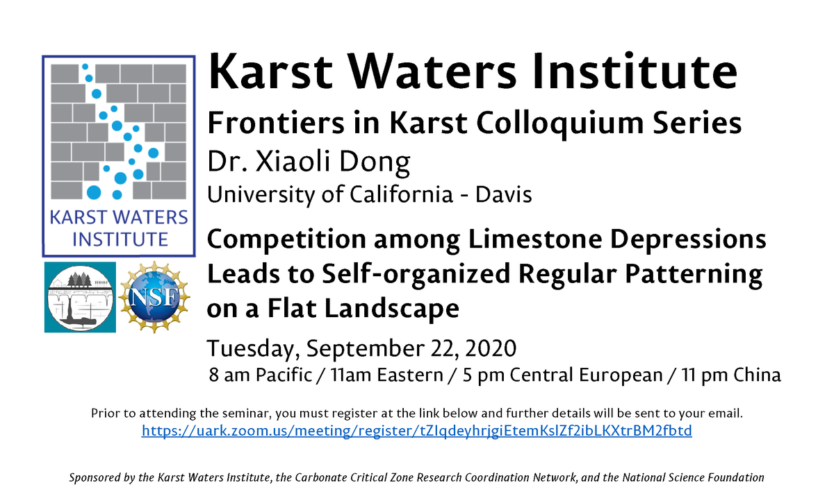jmacalad's tweet photo. Very excited about our inaugural speaker @gamala05 next week. Please join us @KarstWaters @criticalzoneorg #czoscience #karst https://t.co/gxmLQLOffI