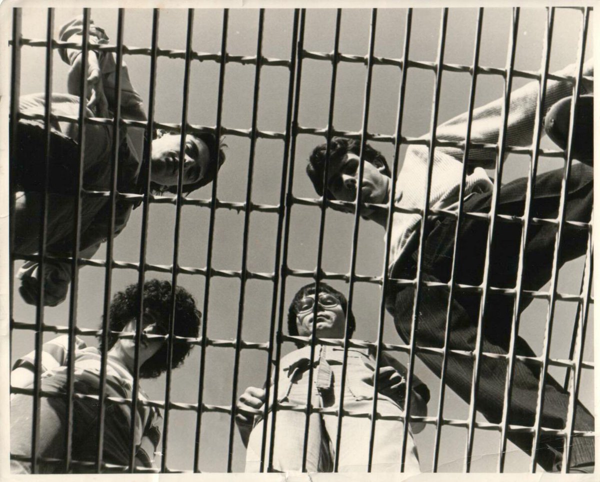 The one and only Grey Factor band photo in existence. Photographer: Lloyd Butterfield 1978. Band Members: Joey Cevetello, Jeff Jacquin, John Pospisil and Paul Fontana #electronicmusic #synthisizer #electropop #greyfactor #artdamage #punkrock #musicconcrete