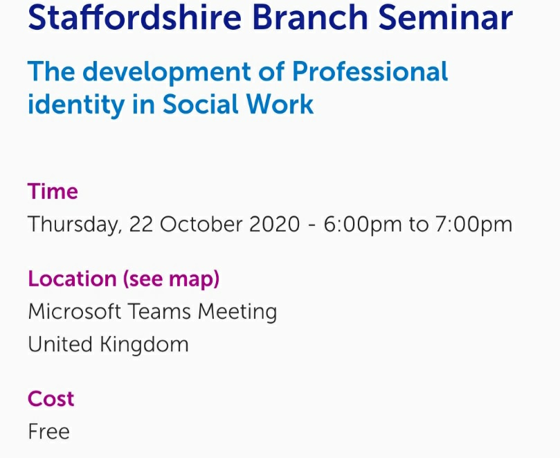 BASW Staffordshire Branch tweet media