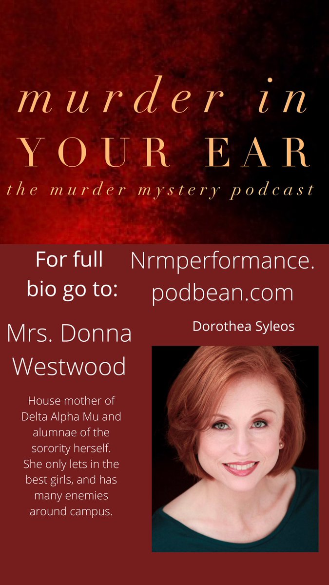 MurderEar's tweet photo. Meet the cast...
#MurderMystery #AudioDrama #MurderEar https://t.co/ROEKHPpDuy