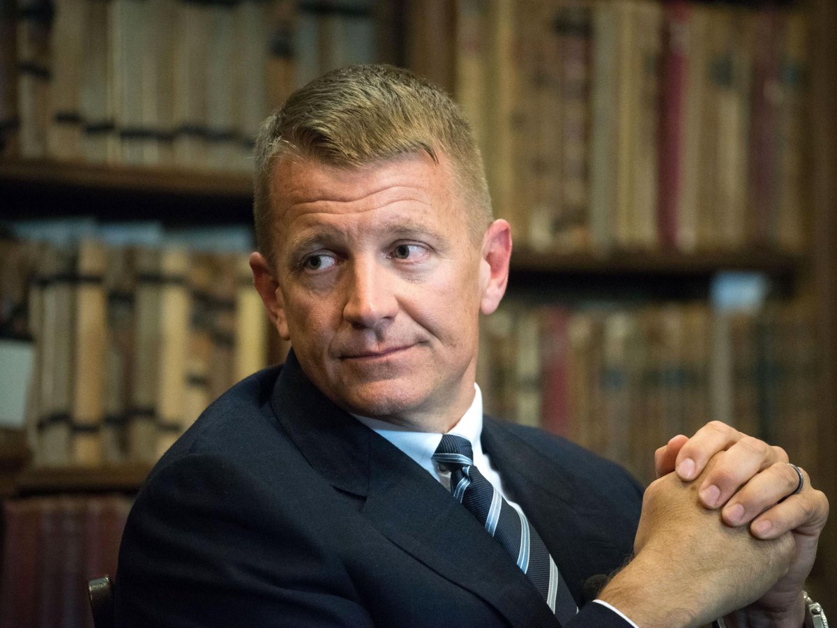 22/ SECRETLY STOKED UNREST. Trump is running on a "law and order" campaign that manufactures a crime wave based on anecdotes—not data. Erik Prince, a Trump adviser, has used operatives to infiltrate left-wing orgs. These plants could stoke violence to aid Trump's false narrative.