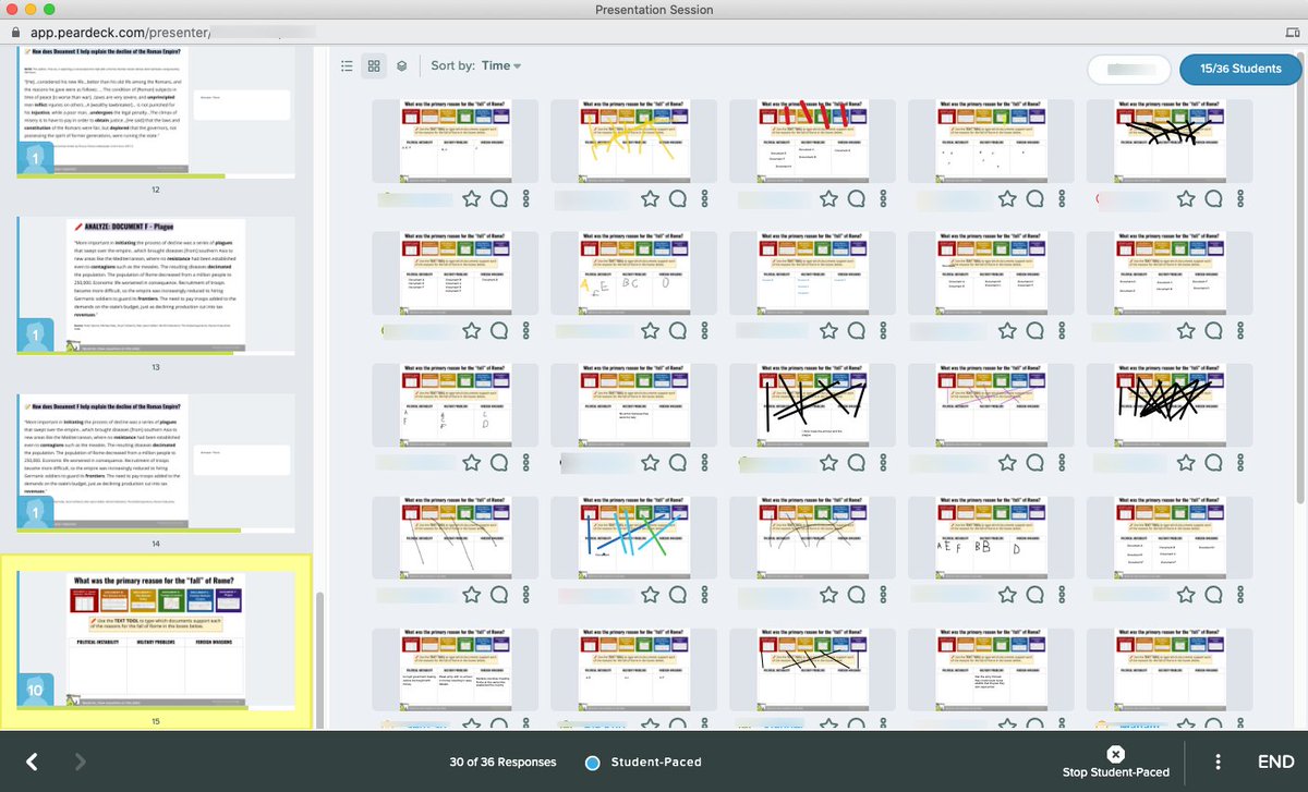 stacyyung's tweet photo. My new workflow for analyzing docs for DBQs using @PearDeck:
🖍 DRAW slide for annotations
📝 TEXT slide to answer essential ?
🖍 DRAW slide to sort docs 
(🔴 DRAGGABLE and 🔢 CHOICE would also work well!)

Started as teacher-paced ➡️ switched to student-paced
#sschat https://t.co/Ob5YDLVxQT
