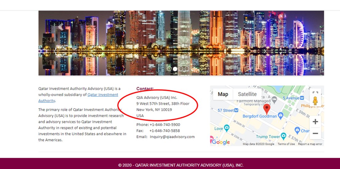 4/ Since I had never heard of the arrangement, I wasn’t sure if it was true at first. The website for the Qatar Investment Authority’s listed an office in New York, but not one in San Francisco. So I booked a trip to California to see.