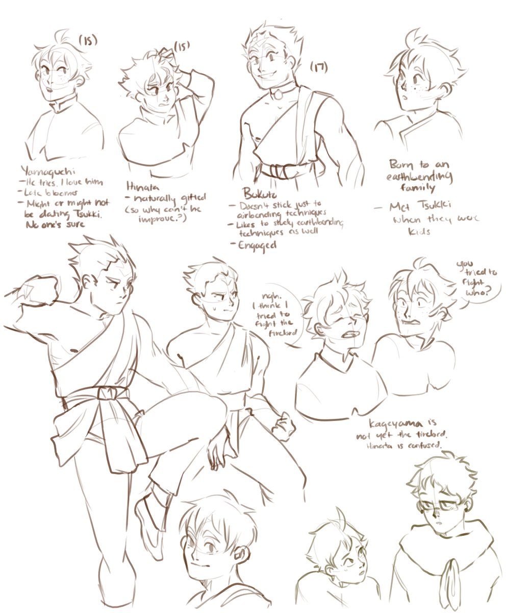 This atla au has like, three plots. 1. Avatar Ushijima and Oikawa, 2. Kageyama's whole ass Redemption and 3. Tsukishima narrowly avoiding his destiny cause hes 15 he doesnt wanna die y e t
#haikyuu 