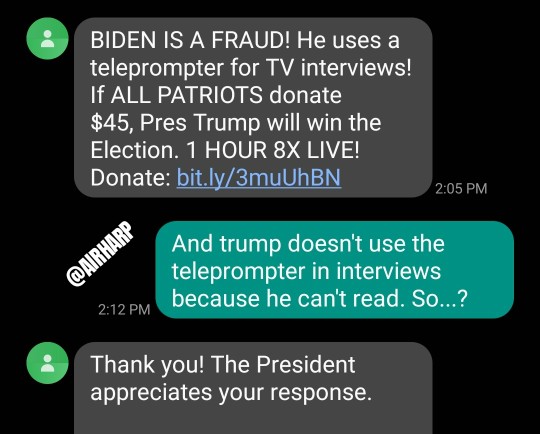 AirHarp's tweet image. #trumpText #12