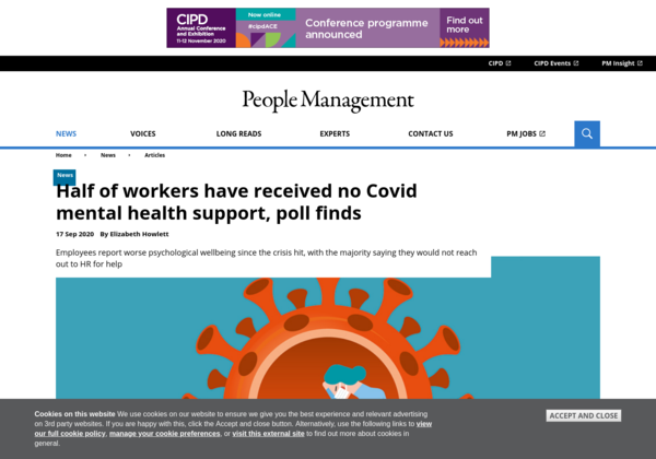 METRecLondon's tweet photo. Mental Health Covid Support Poll results #covid19 #mentalhealth #employees https://t.co/fEVspLRMvh https://t.co/IPnr5iYcZC