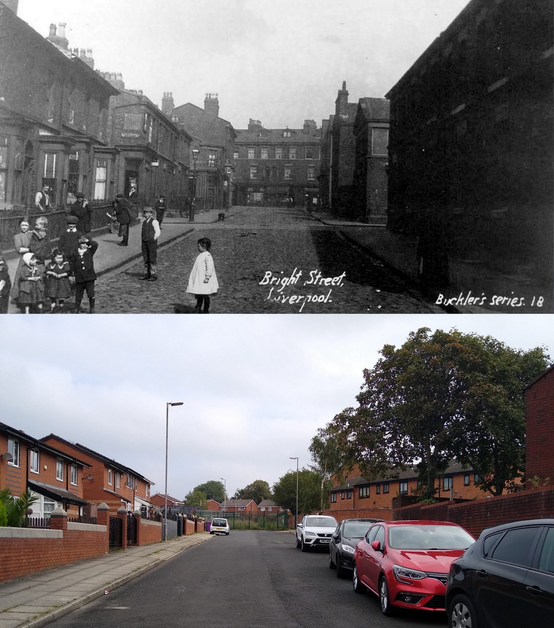 Liverpool Then and Now on Twitter "Bright Street, Everton, 1900s and