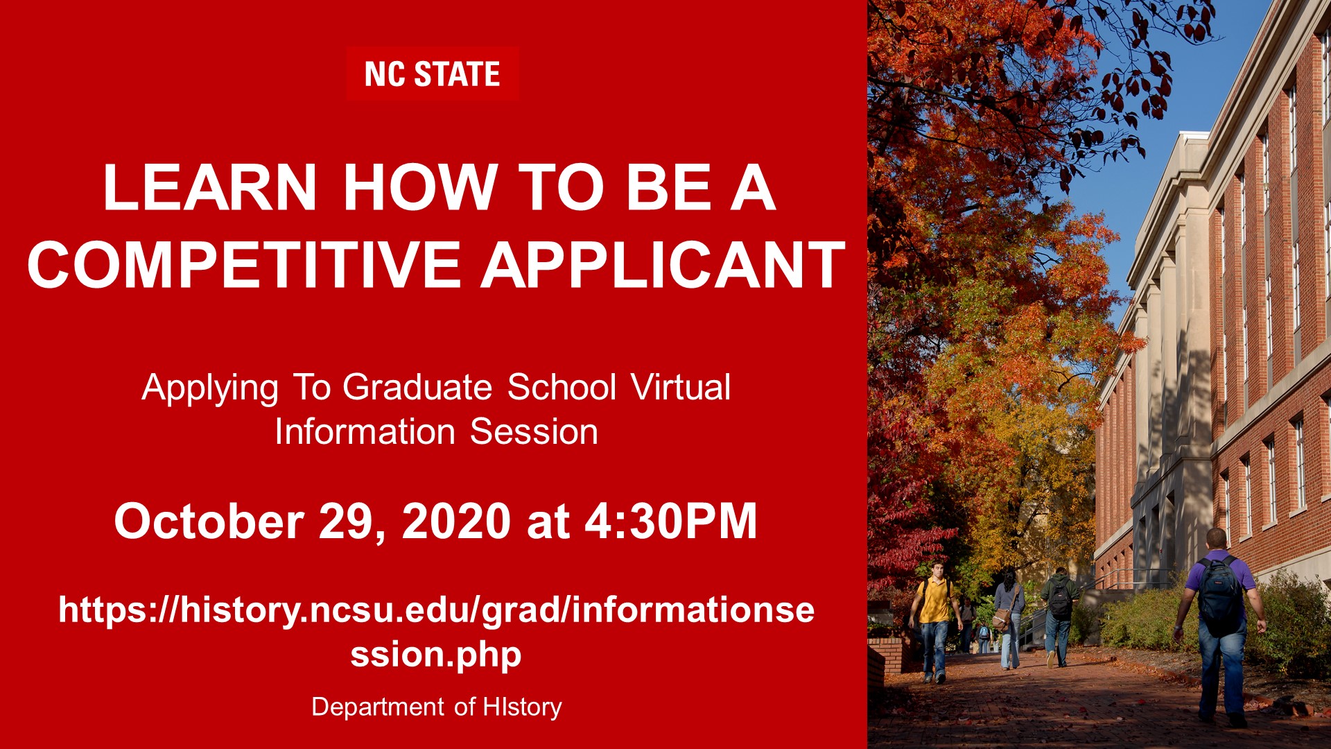 NCStateHistory on Twitter "You can still register for our virtual