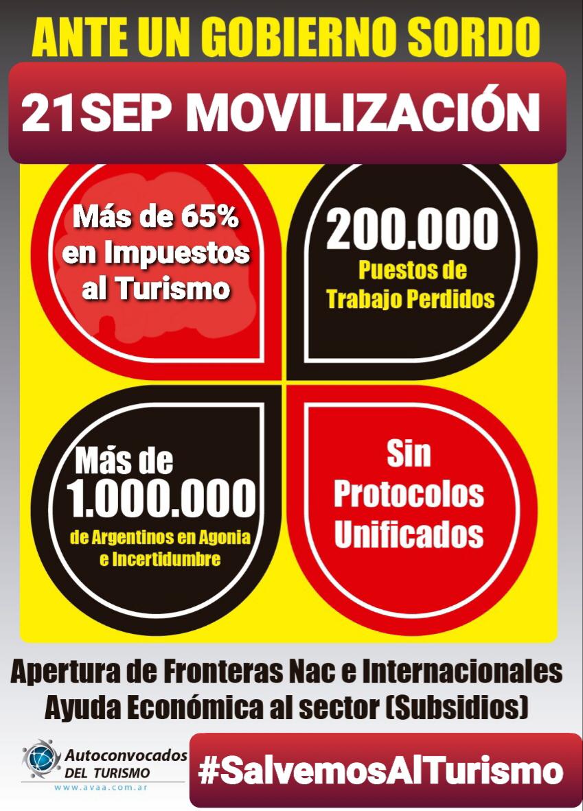 #21S #SalvemosAlTurismo 
En todo todo el país , todos los sectores del turismo!!!