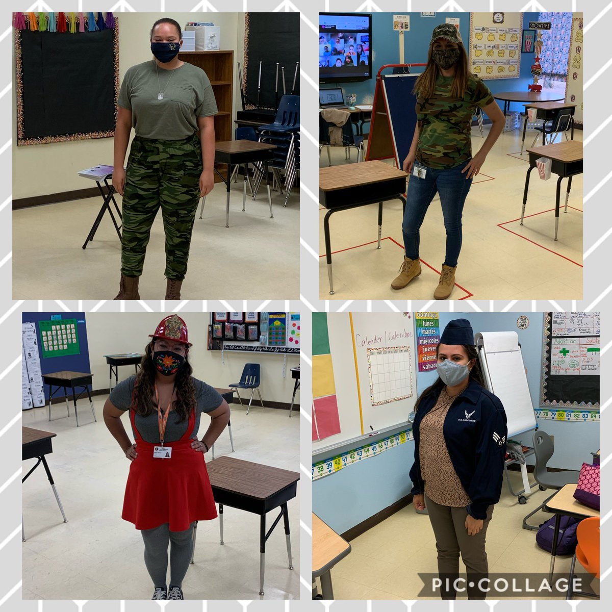 ECabral_RSE's tweet photo. Honoring all our heroes at FME today. Firefighters ๐ฉ๐ผโ๐ Police Officers ๐ฎ Army, Airforce and so many more! @fmeeagles #WeAreClintISD #FME2020 #CISDFreedomWeek https://t.co/Bwg9Knance