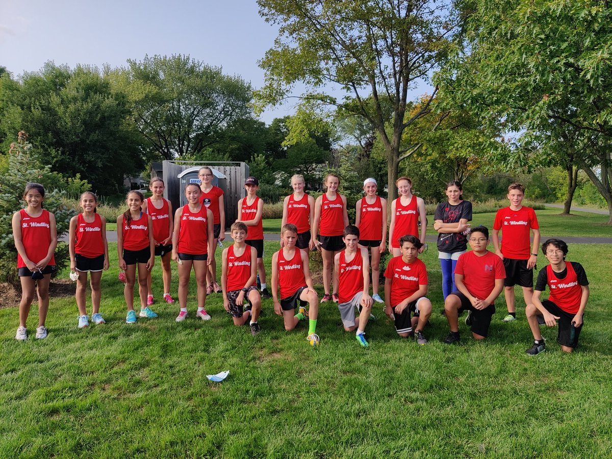 PalatinePack's tweet photo. St. Windling has their official meet in the books! They took the win in both races against the Goose of Lake Zurich and Immanuel Lutheran, all races were coed. Huge shout to Abigail Jordan for breaking the course record by 55 seconds running 12:33 for 2 miles today! https://t.co/0HjHgLmpwG