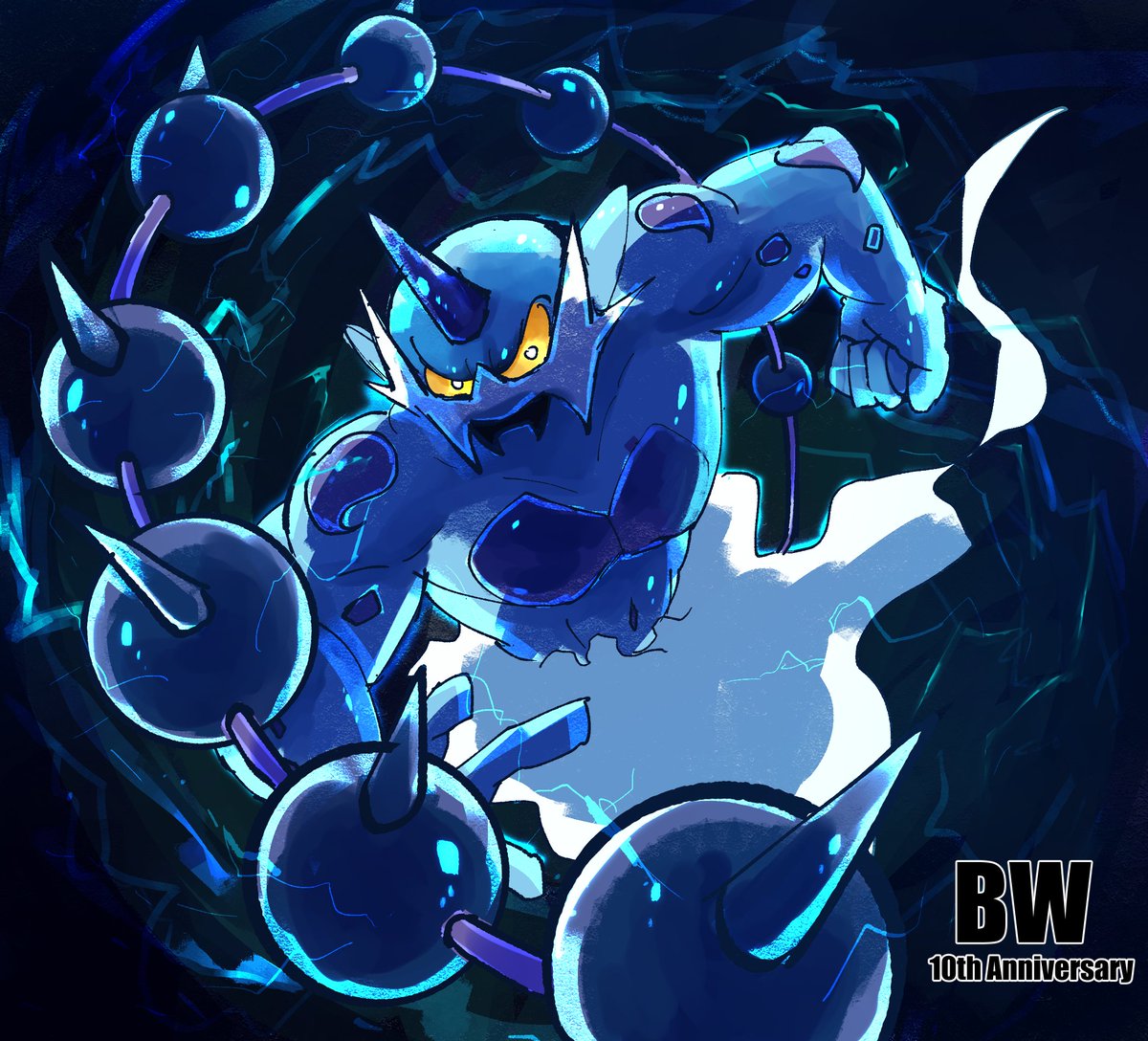 マッキー On Twitter 自分にとってあまりにも思い入れの深いポケモンシリーズで たまらず描いてしまいました そして私にとってのbw の思い出はボルトロスしかないですw なぜなら ポケモン廃人ならわかるかと w Bw10周年 ポケモン Pokemon ポケモンbw