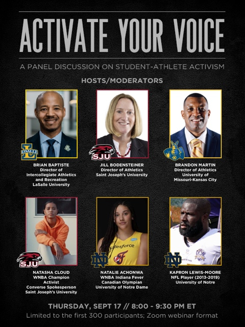 Be sure to tune into our discussion on student athlete activism. Starts in less than ten minutes. 8:00 ET/ 7:00 CT

#activateyourvoice #activism #studentathletes #kcroos