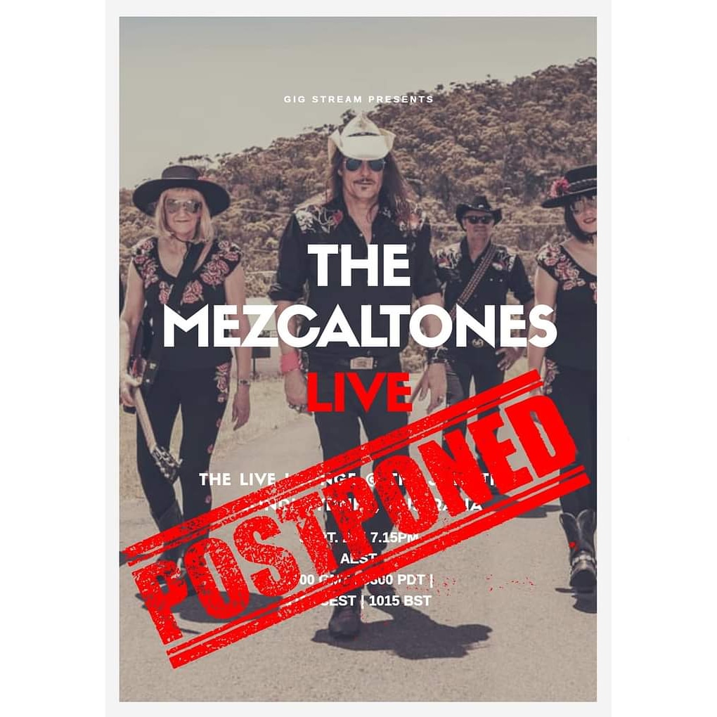 themezcaltones's tweet image. Due to unforeseen circumstances The Mezcaltones show on the 26th September has had to be postponed. Gig Stream will be in contact for those who have purchased tickets and offer a full refund or transfer the ticket to the new show with dates to be announced next week!