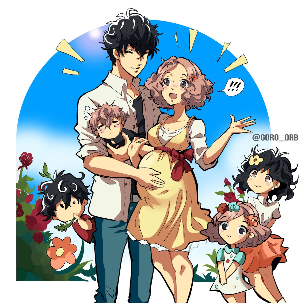 Haru and her lil sprouts 